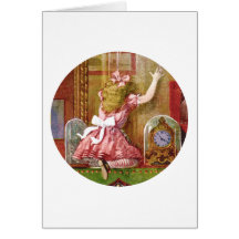 Alice FallsThrough The Mirror into Wonderland Greeting Card
