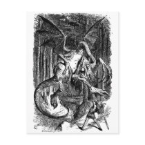 Alice Fighting the Jabberwocky postcards
