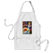 Alice Follows the Rabbit Down the Rabbit Hole Aprons