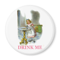 Alice Found a Key by a Bottle that said Drink Me!" Magnet