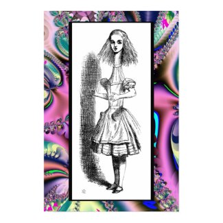Alice Grown Tall - Alice in Wonderland Poster print