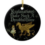 Alice Gryphon Explanations Ornament