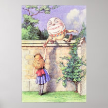 Alice & Humpty Dumpty Full Color Print