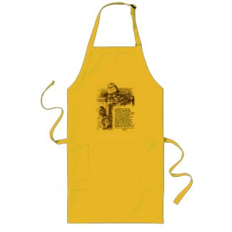 Alice Humpty Dumpty Wonderland Conversation Quote apron