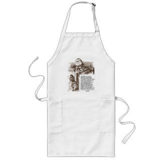 Alice Humpty Dumpty Wonderland Conversation Quote apron
