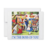 ALICE - I'M THE BOSS OF YOU INVITATIONS