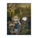 "Alice in a Bosch Landscape" Postcard by strangeling "Alice in a Bosch Landscape" Postcard