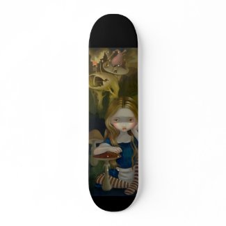 Alice in a Bosch Landscape wonderland Skateboard skateboard