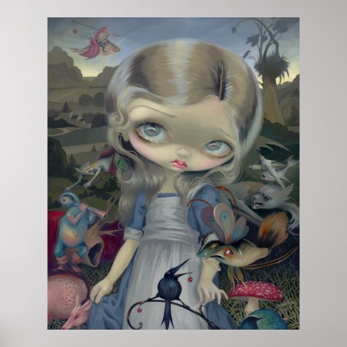 Alice in a Bosch Wonderland ART PRINT gothic print