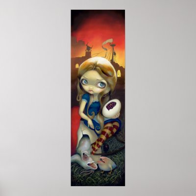 Alice in a Brueghel Vision ART PRINT Wonderland by strangeling
