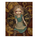 Alice in Clockwork - steampunk in wonderland Print print