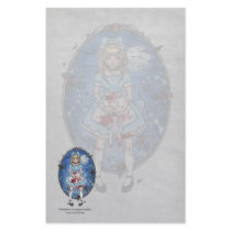 Alice in Delphineland Gothic Stationery