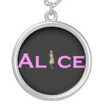 Alice in Pink Personalized Necklace
