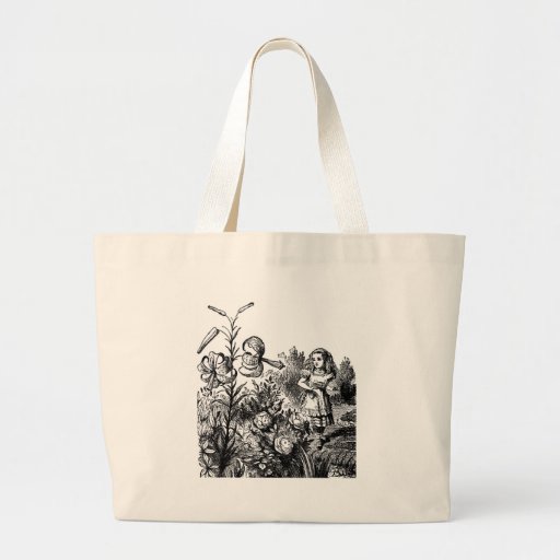Alice in the Garden Canvas Bags
