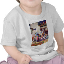 Alice in The Kitchen with the Duchess and Pig Baby Tee Shirts