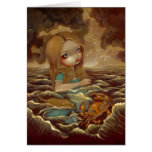 "Alice in the Pool of Tears" Greeting Card