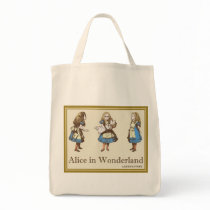 Alice in wonderland 0100 tote bags