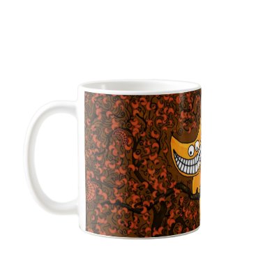 Alice in Wonderland - A Cheshire Cat Mugs by vladstudio