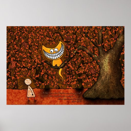 Alice in Wonderland - A Cheshire Cat Print