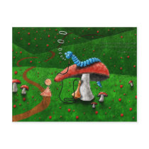 Alice in Wonderland - Advice From A Caterpillar Post Card