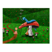 Alice in Wonderland - Advice From A Caterpillar postcards
