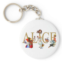 ALICE IN WONDERLAND AND FRIENDS KEY CHAINS