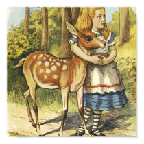 Alice in Wonderland and the Deer posters