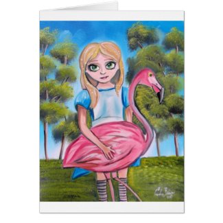 ALICE IN WONDERLAND Art by Gordon Bruce card