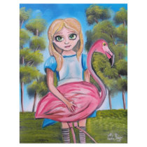 ALICE IN WONDERLAND Art by Gordon Bruce Full Color Flyer