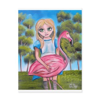 ALICE IN WONDERLAND Art by Gordon Bruce postcard