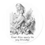 Alice in Wonderland Art Stickers in 2 Sizes