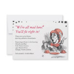 Alice In Wonderland Bat Mitzvah Party Card Custom Invitations