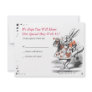 Alice In Wonderland Bat Mitzvah Reply Card Personalized Invite