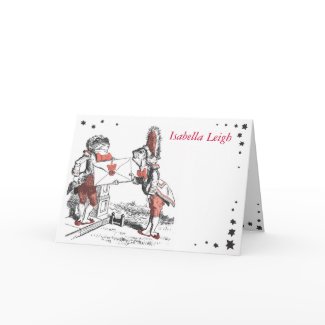Alice In Wonderland Bat Mitzvah Thank You Card zazzle_card