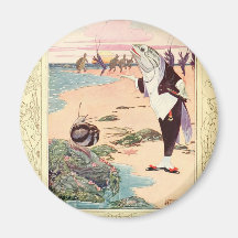 Alice in Wonderland - Beach Scene Fridge Magnet