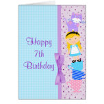 Alice In Wonderland Birthday Celebration Card