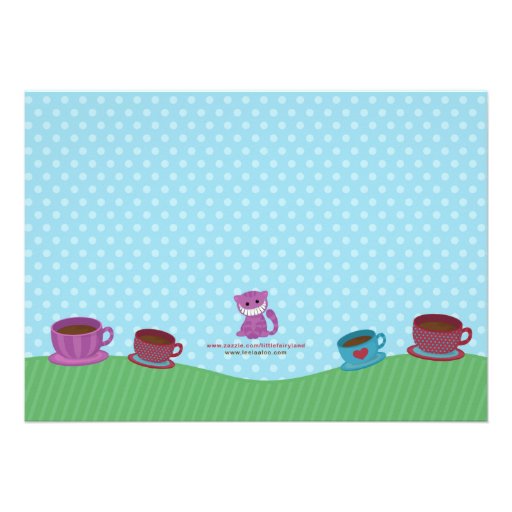 Alice in Wonderland Birthday Invitation