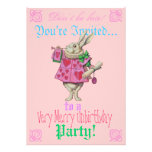 Alice in Wonderland Birthday Party Invitation