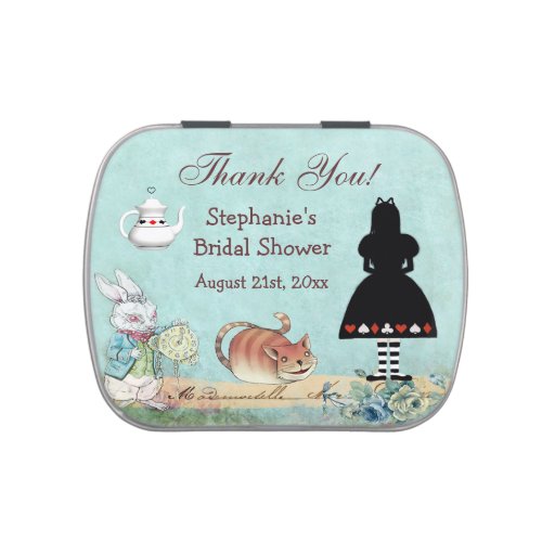 Alice in Wonderland Bridal Shower Thank You Favor Jelly Belly Candy ... Alice in Wonderland Bridal Shower Thank You Favor Jelly Belly Candy ...