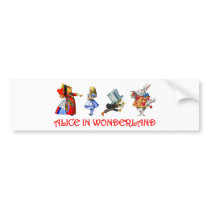 ALICE IN WONDERLAND BUMPER STICKER