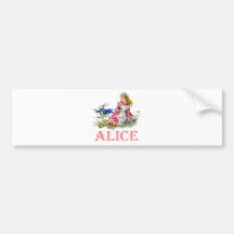 ALICE IN WONDERLAND BUMPER STICKERS