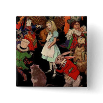 Alice in Wonderland buttons