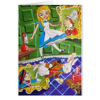 ALICE IN WONDERLAND card