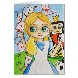 ALICE IN WONDERLAND card