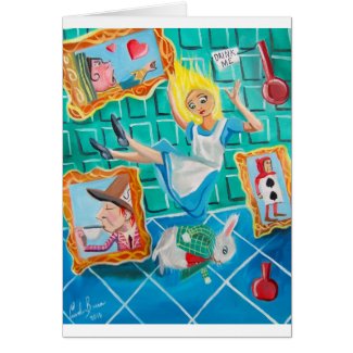 ALICE IN WONDERLAND card