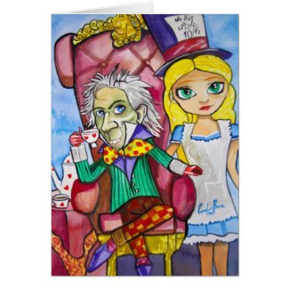 ALICE IN WONDERLAND card