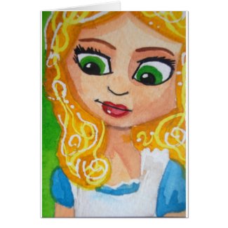 ALICE IN WONDERLAND card