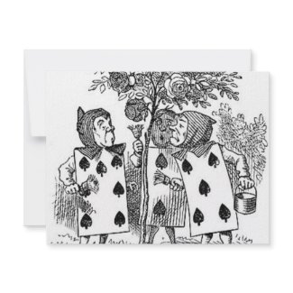 Alice in Wonderland Card Soldiers invitation