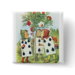 Alice in Wonderland: Cards Painting Roses Red 2 Pin