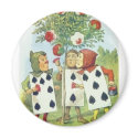 Alice in Wonderland: Cards Painting Roses Red 2 magnets by jerseyskimmilk Alice in Wonderland: Cards Painting Roses Red 2 magnets